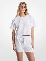 Oversized Logo Jacquard Terry Shirt