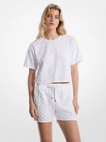 Oversized Logo Jacquard Terry Shirt