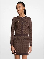 Logo Jacquard Cropped Jacket