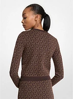 Logo Jacquard Cropped Jacket