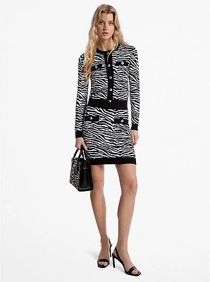 Zebra Jacquard Skirt