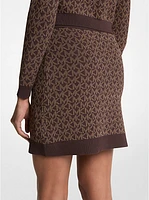 Logo Jacquard Knit Skirt