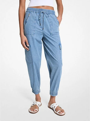 Denim Cargo Pants