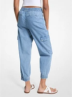 Denim Cargo Pants