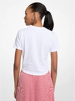 Tile Print Logo Ring T-Shirt