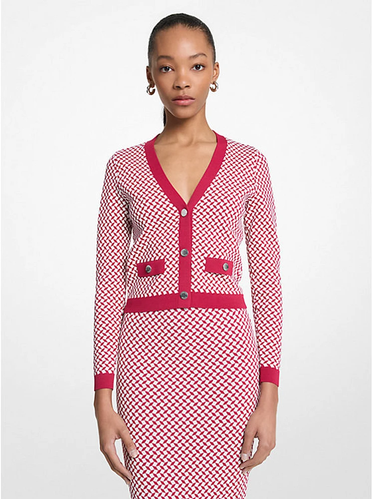 Tile Jacquard Cardigan