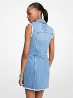 Frayed Denim Mini Dress