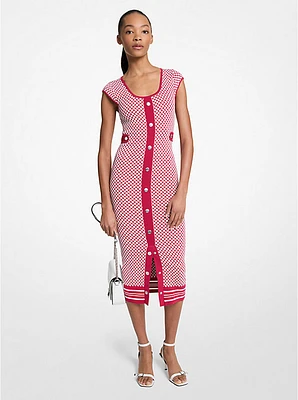 Tile Jacquard Midi Dress