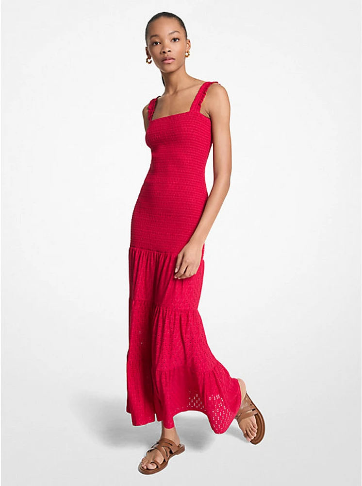 Smocked Tiered Maxi Dress