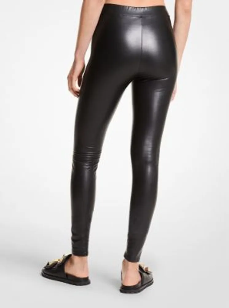 Coated Stretch Leggings