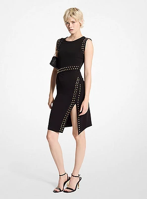 Studded Matte Jersey Dress