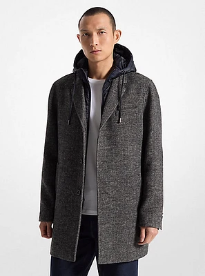 Coatbridge 2-in-1 Herringbone Wool Blend Coat