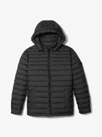 Logo Print Quilted Nylon Puffer Jacket