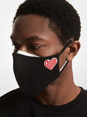 Watch Hunger Stop LOVE Organic Cotton Face Mask