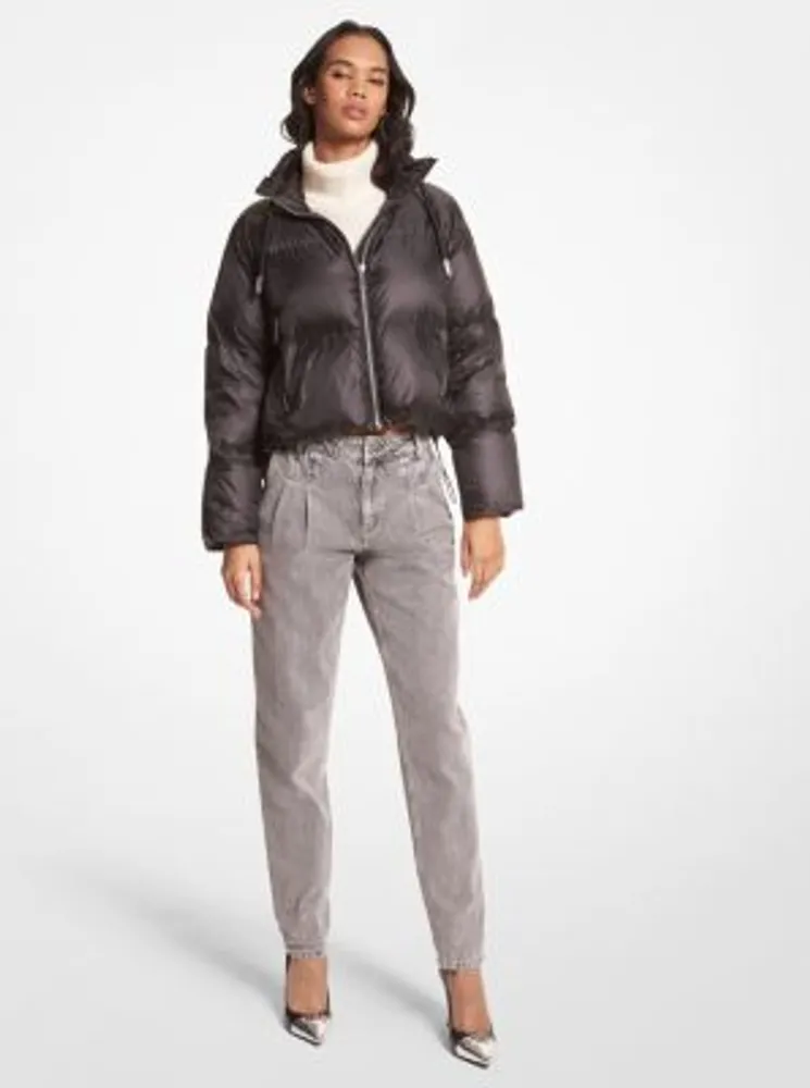 Cropped Quilted Puffer Jacket