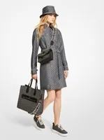 Logo Jacquard Trench Coat