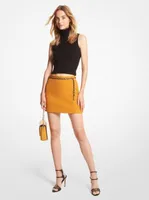 Wool Melton Mini Skirt