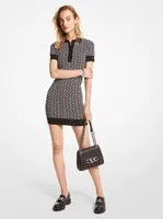 Logo Jacquard Polo Dress