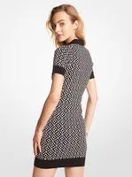 Logo Jacquard Polo Dress