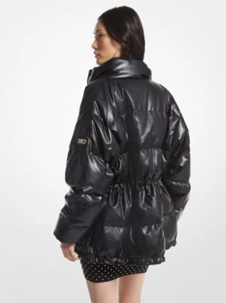 Quilted Coated Puffer Jacket