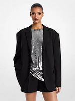 Oversized Crepe Blazer