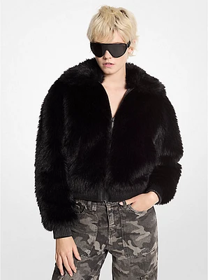 Faux Fur Bomber Jacket