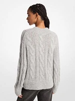 Alpaca Blend Cable Knit Sweater