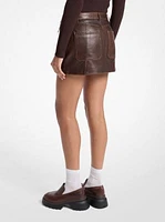 Leather Mini Skirt