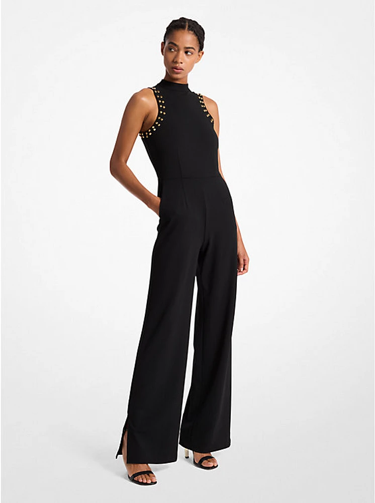 Astor Stud Crepe Jumpsuit