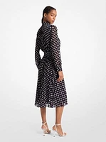 Dot Georgette Shirtdress