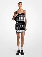 Dot Stretch Nylon Tank Dress