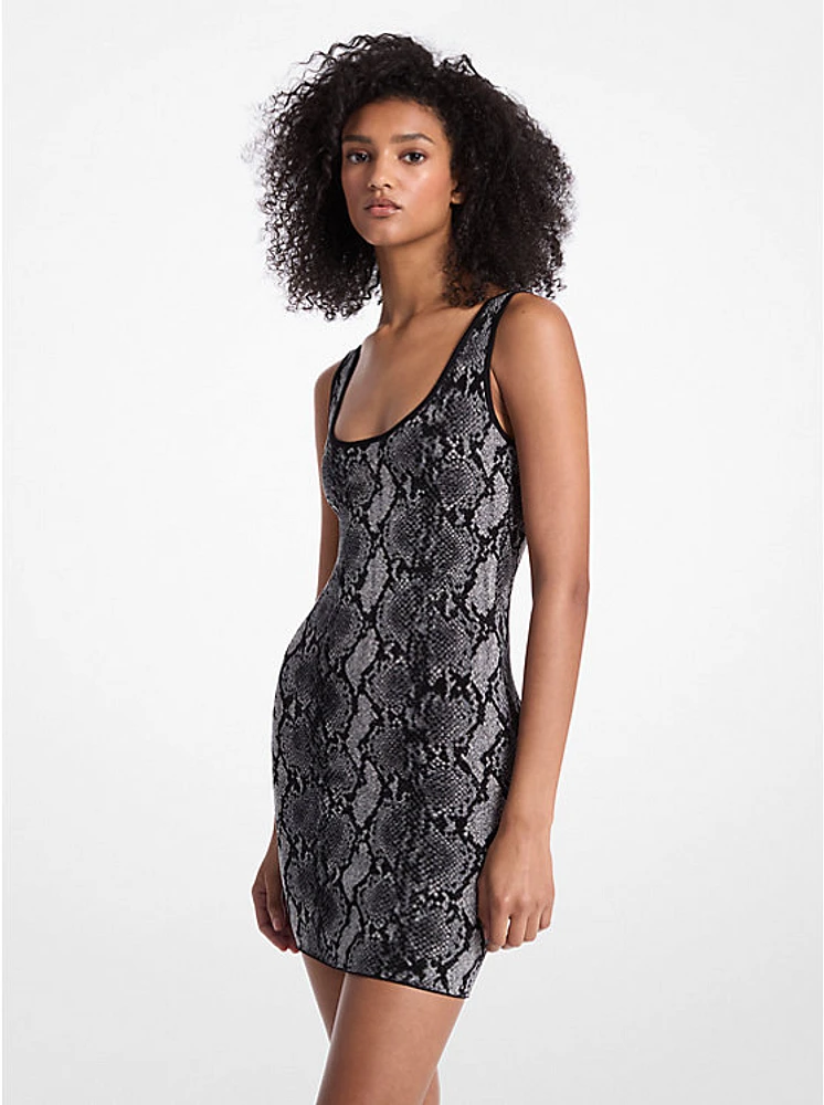 Snake Jacquard Dress