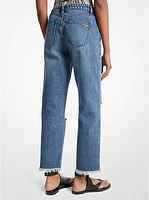 Distressed Denim Jeans