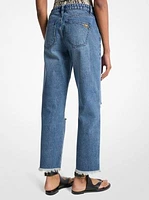 Distressed Denim Jeans