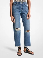 Distressed Denim Jeans