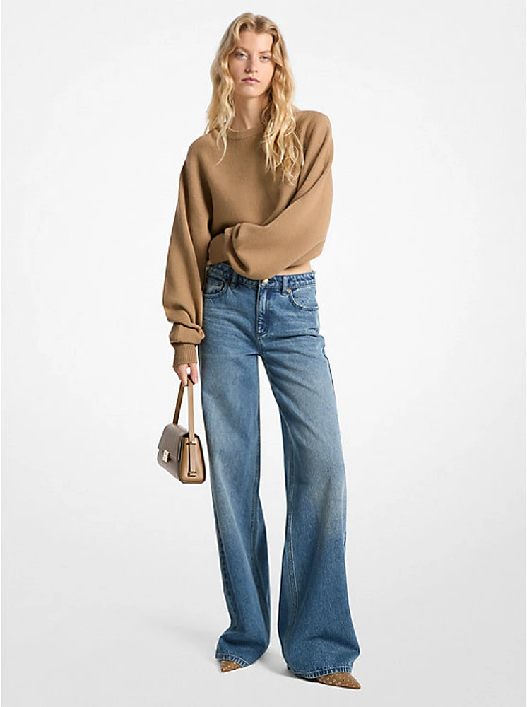 Denim Wide-Leg Jeans