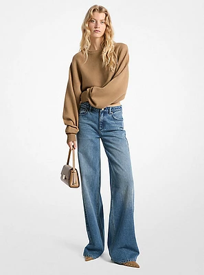 Denim Wide-Leg Jeans