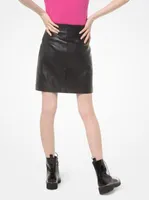 Leather Moto Skirt