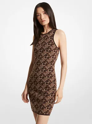 Empire Signature Logo Jacquard Tank Dress