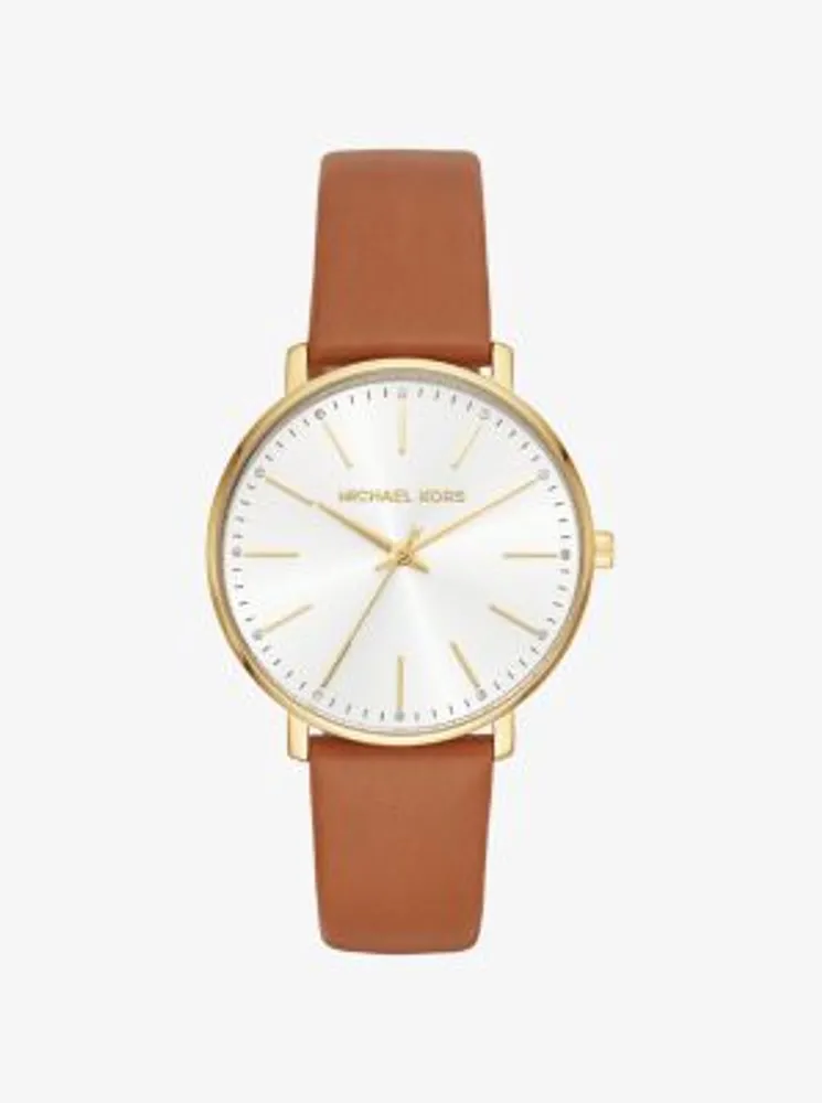 Pyper Gold-Tone Leather Watch