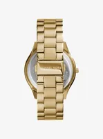 Slim Runway Gold-Tone Stainless Steel Watch