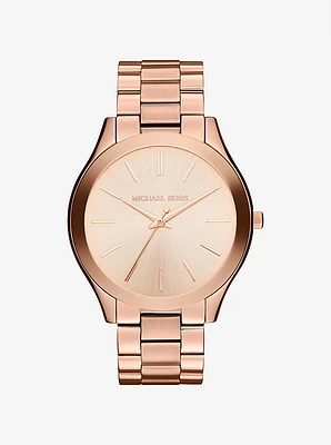 Oversized Slim Runway Rose Gold-Tone Watch