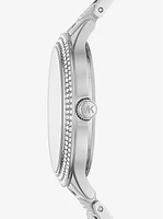 Pavé Silver-Tone Watch