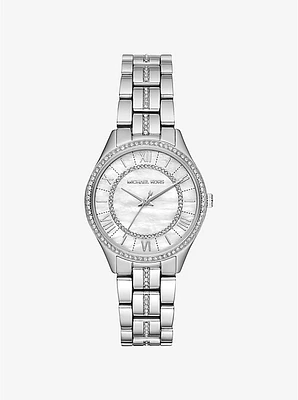 Mini Lauryn Pavé Silver-Tone Watch