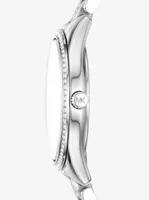 Mini Lauryn Pavé Silver-Tone Watch 