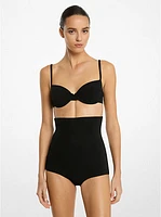 Stretch Crepe Bikini Top and Brief Set