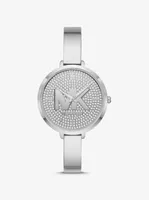 Charley Pavé Silver-Tone Watch