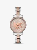 Sofie Pavé Two-Tone Logo Watch 