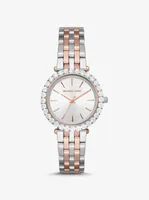 Darci Pavé Two-Tone Watch