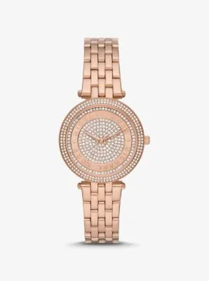 Mini Darci Pavé Rose Gold-Tone Watch